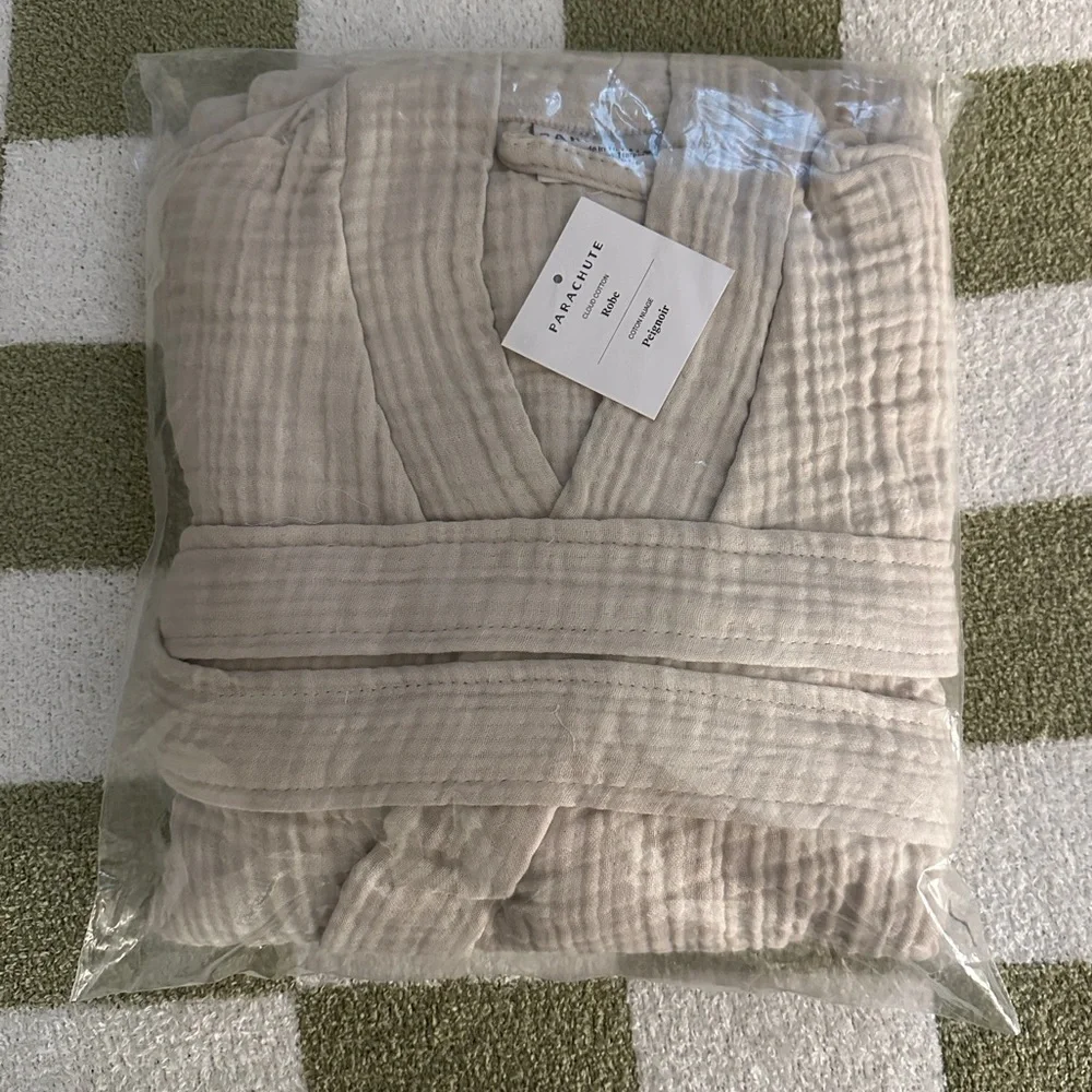 NWT Parachute Cloud Cotton Robe - Bone - Picture 4 of 6